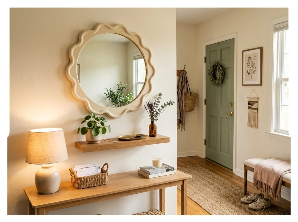 Scalloped Edge Mirror