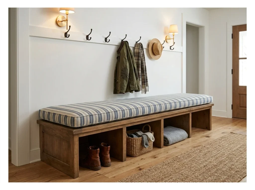 Upholstered Cushion Bench