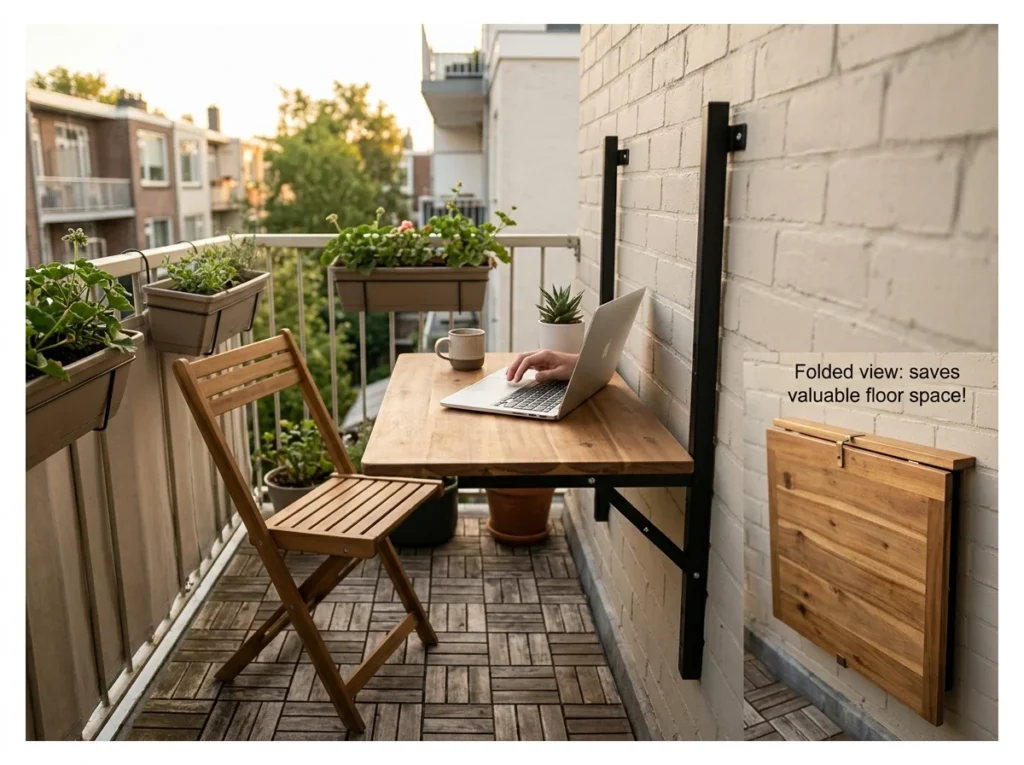Wall-Mounted Folding Desk