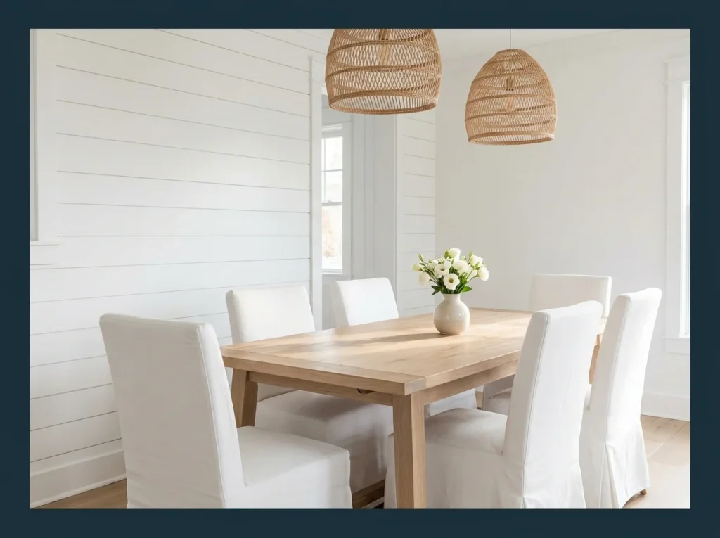 Coastal White and Natural Wood Setup