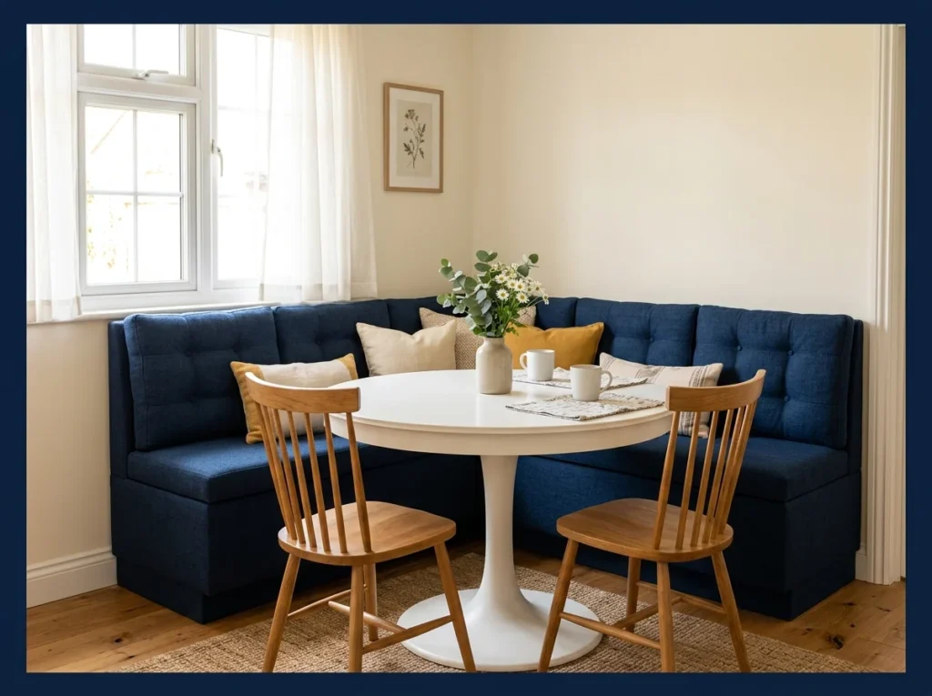 Built-In Corner Banquette Seating