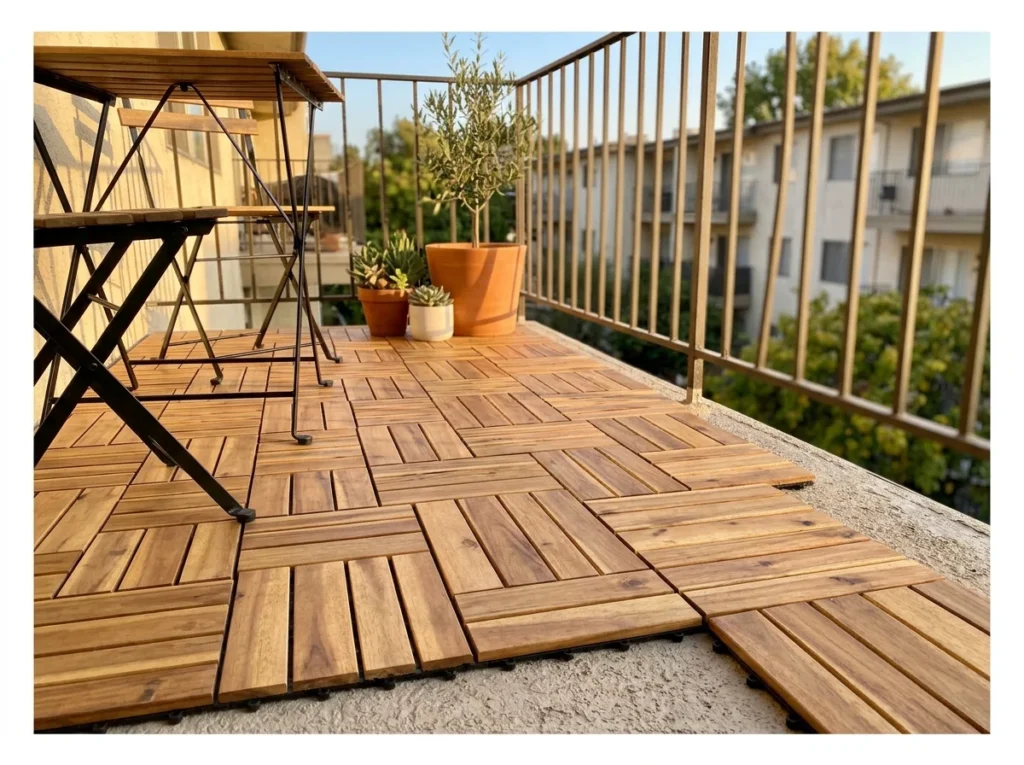 Deck Tile Flooring Upgrade