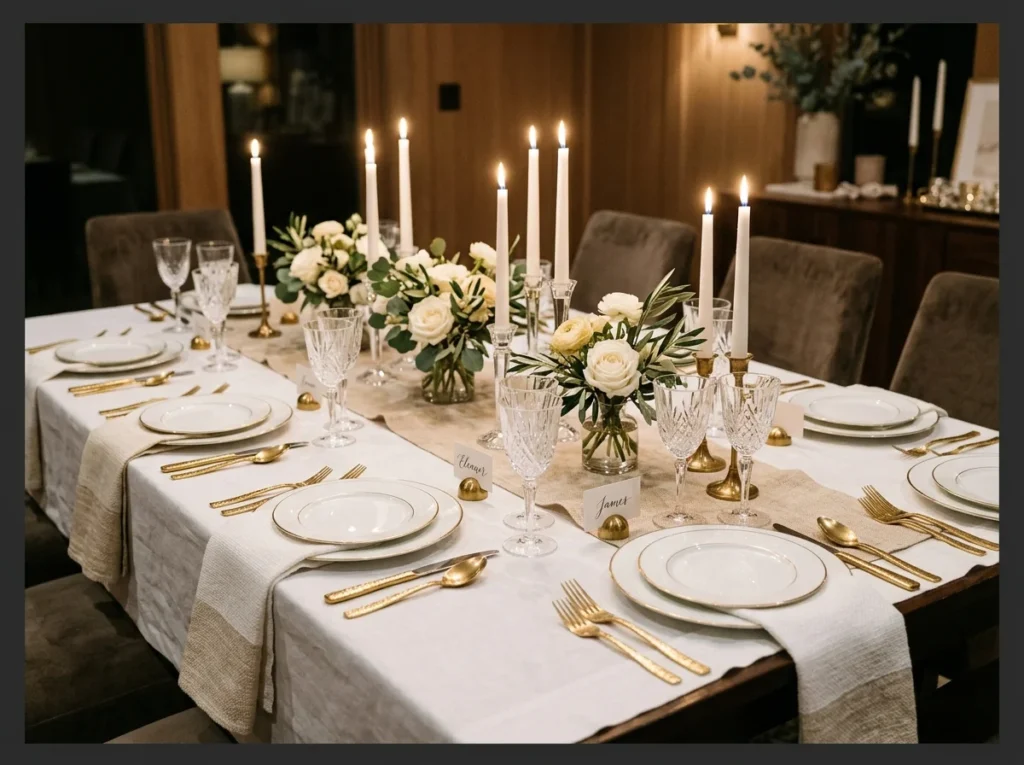 Formal Table Setting with Mixed Textures