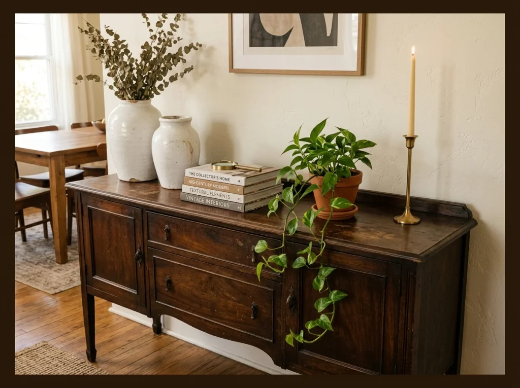 Vintage Sideboard as Styling Anchor
